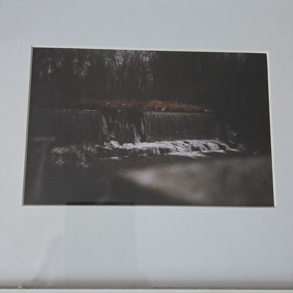 Framed Grainy Waterfall Photo, Vintage, Shot on Film by Tim Mascaro - Picture 2 of 2